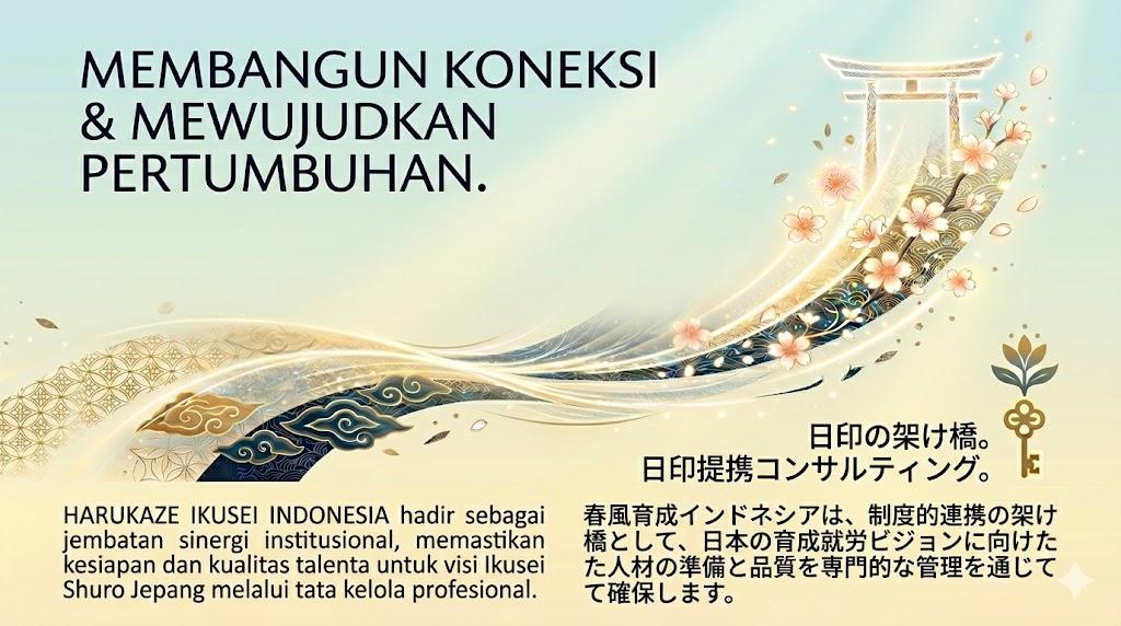 Banner Harukaze Ikusei Indonesia Konsultan Penempatan Jepang